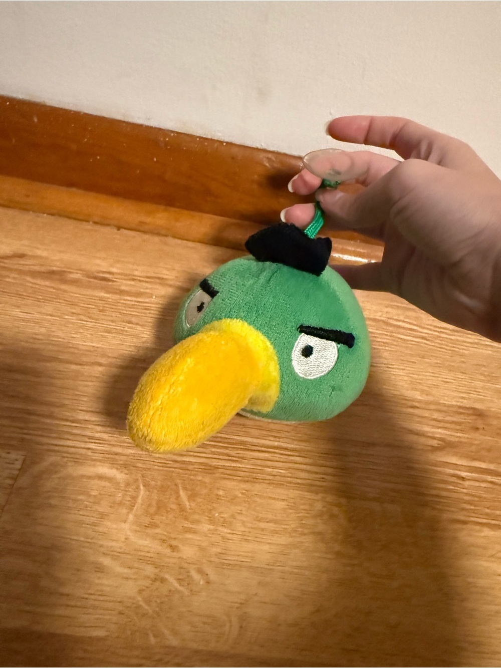 Rare HTF Angry Birds Toucan Plush Toy Green Commonwealth, 2010, 5” w/ Suction